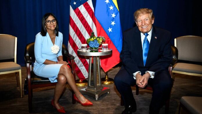 Trump afirma que habló con Delcy Rodríguez sobre elecciones 